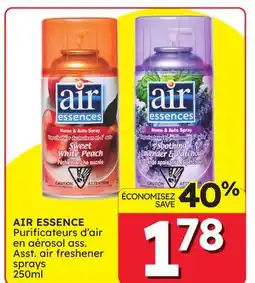 Rossy AIR ESSENCE Asst. air freshener sprays 250ml offer