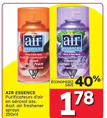 Rossy AIR ESSENCE Asst. air freshener sprays 250ml offer