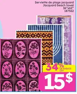 Rossy Jacquard beach towel offer