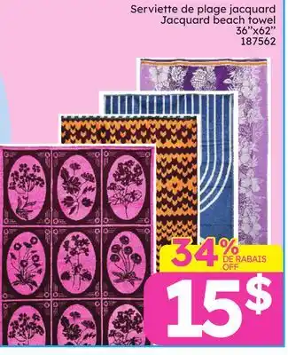 Rossy Jacquard beach towel offer