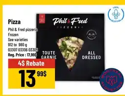 Mayrand Pizza Phil & Fred pizzeria Quebec offer