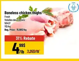 Mayrand Boneless Chicken Thighs Full Quebec offer