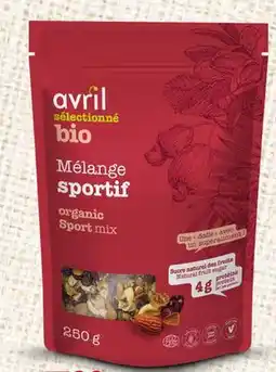 Avril mélange sportif de noix bio offer
