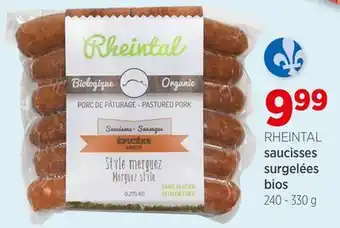 Avril saucisses surgelées bios offer