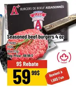 Mayrand Raw Beef Patty 4 oz / 115 g Salaison Alpha Canada offer