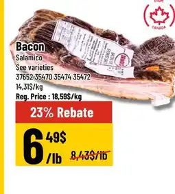 Mayrand Bacon 2,5 kg Salamico Canada offer