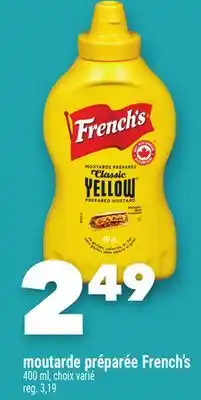 Marche Ami MOUTARDE PRÉPARÉE FRENCH'S offer