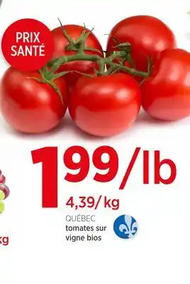 Avril Tomates sur vigne bios offer