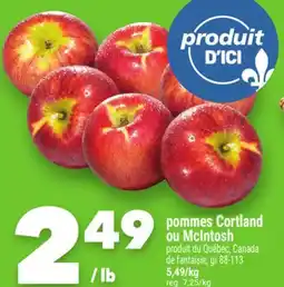 Marche Ami POMMES CORTLAND OU MCINTOSH offer