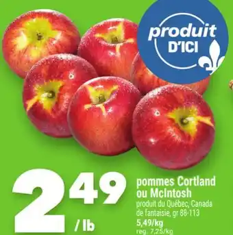 Marche Ami POMMES CORTLAND OU MCINTOSH offer