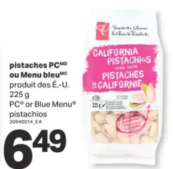 L'Intermarché PISTACHES OU MENU BLEU, 225 g offer