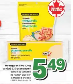 L'Intermarché FROMAGE EN BLOC 400 G OU RÂPÉ 320 G offer