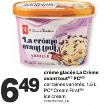 L'Intermarché CRÈME GLACÉE LA CRÈME, 1,5 L offer