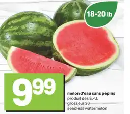 L'Intermarché MELON D'EAU SANS PÉPINS, 18-20 lb offer
