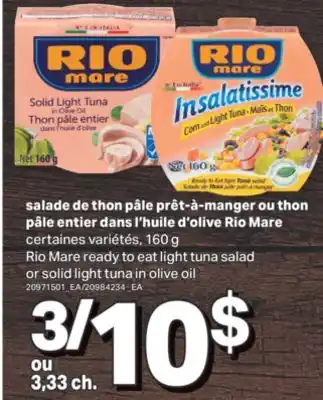 L'Intermarché SALADE DE THON PÂLE PRÊT-À-MANGER OU THON PÂLE ENTIER DANS L'HUILE D'OLIVE, 160 g offer