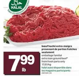 L'Intermarché BŒUF HACHÉ EXTRA-MAIGRE PROVENANT DE PARTIES FRAÎCHES SEULEMENT offer