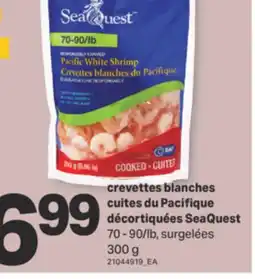 L'Intermarché CREVETTES BLANCHES CUITES DU PACIFIQUE DÉCORTIQUÉES, 300 g offer