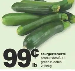 L'Intermarché COURGETTE VERTE offer