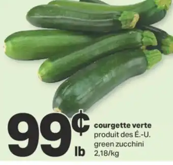 L'Intermarché COURGETTE VERTE offer