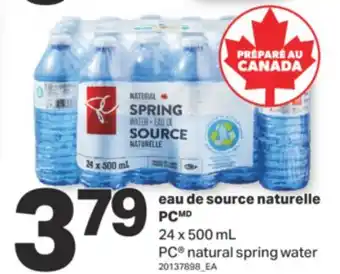 L'Intermarché EAU DE SOURCE NATURELLE, 24 x 500 mL offer