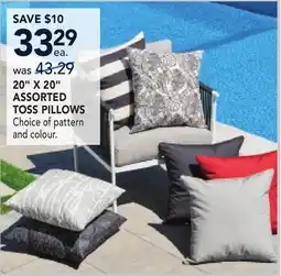 RONA 20 X 20 ASSORTED TOSS PILLOWS offer