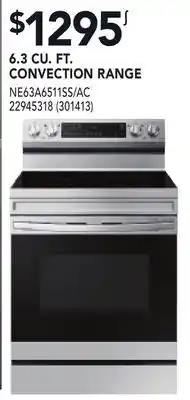 RONA 6.3 CU. FT. CONVECTION RANGE offer