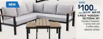 RONA 5-PIECE HORIZON SECTIONAL SET offer