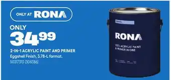 RONA RONA 2-IN-1 ACRYLIC PAINT AND PRIMER offer