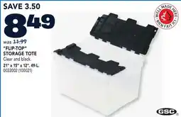 RONA GSC FLIP-TOP STORAGE TOTE 21 x 15 x 12. 49-L offer