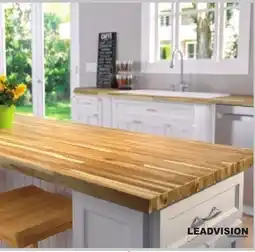 RONA LEADVISION wood countertops 6' offer