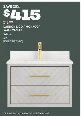 RONA LANDON & CO. MONACO WALL VANITY offer