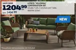 RONA 4-PIECE KELOWNA CONVERSATION SET offer