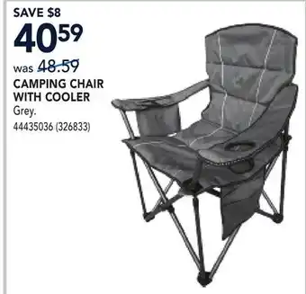 RONA CAMPING CHAIR WITH COOLER offer