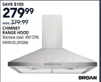 RONA CHIMNEY RANGE HOOD offer