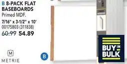 RONA 8-PACK FLAT BASEBOARDS offer