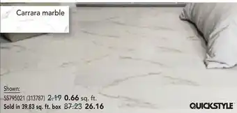 RONA QUICKSTYLE peel & stick vinyl tiles and flooring offer