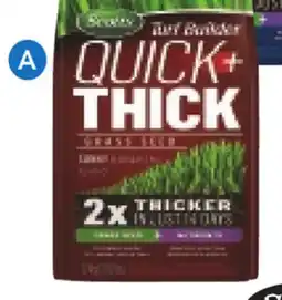 RONA Scotts 1.2-kg bags of QUICK + THICK grass seeds offer