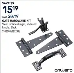 RONA GATE HARDWARE KIT offer