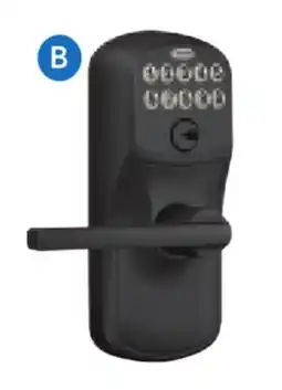 RONA SCHLAGE Plymouth non-connected electronic locks offer