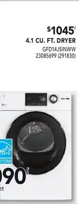 RONA GE 4.1 CU. FT. DRYER offer