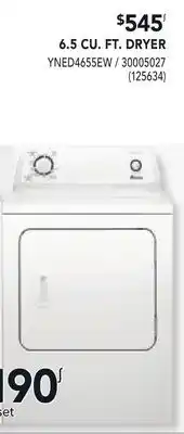 RONA AMANA 6.5 CU. FT. DRYER offer