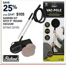 RONA SANDER KIT WITH 9 ROUND VACUUM offer