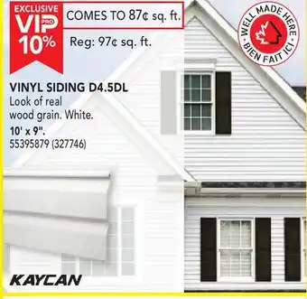 RONA VINYL SIDING D4.5DL offer