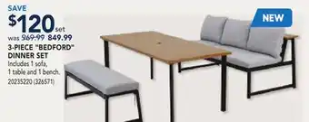 RONA 3-PIECE BEDFORD DINNER SET offer