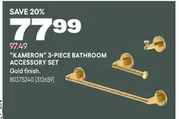 RONA KAMERON 3-PIECE BATHROOM ACCESSORY SET offer