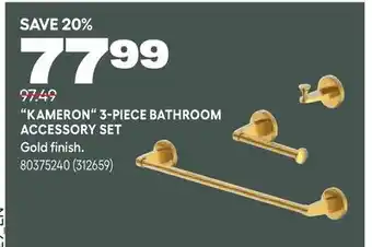 RONA KAMERON 3-PIECE BATHROOM ACCESSORY SET offer