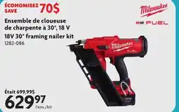 Home Hardware 18V 30° framing nailer kit offer