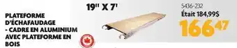 Home Hardware CADRE EN ALUMINIUM AVEC PLATEFORME EN BOIS offer