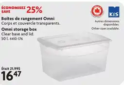 Home Hardware Clear base and lid offer