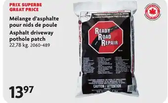 Home Hardware Asphalt driveway pothole patch offer